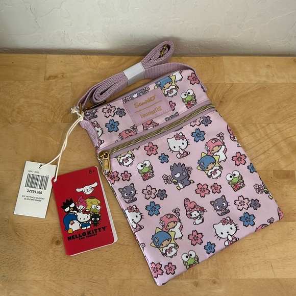 Loungefly Hello Kitty And Friends Cherry Blossom Passport Crossbody Bag - Picture 1 of 16